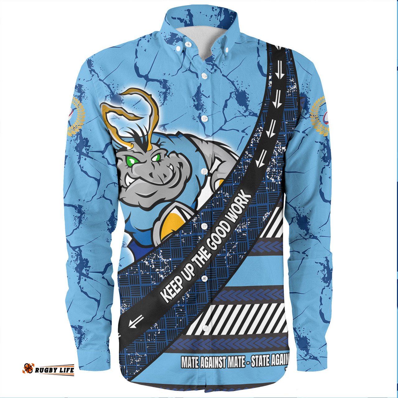 Cockroach Sport Long Sleeve Button Shirt - Theme Song For With Sporty Style