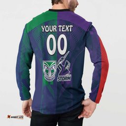Custom Dragons-Cowboys Combine Storm-Warriors Button Sweatshirt Sport Style Version 02
