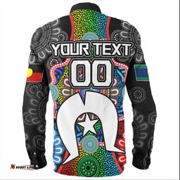 Australia Naidoc Week Long Sleeve Button Shirt - Aboriginal Inspired For Our Elders Indigenous NAIDOC Week 2023