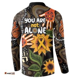 Australia Indigenous Button Sweatshirt You Are Not Alone