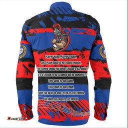 Newcastle Knights Sport Long Sleeve Button Shirt - Theme Song Inspired