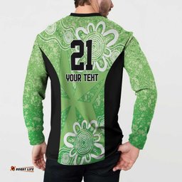 Australian Stars Cricket Custom Button Sweatshirt Minimalism Aboriginal
