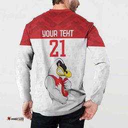AFL Sydney Custom Button Sweatshirt with Swans Mascot Simple Style