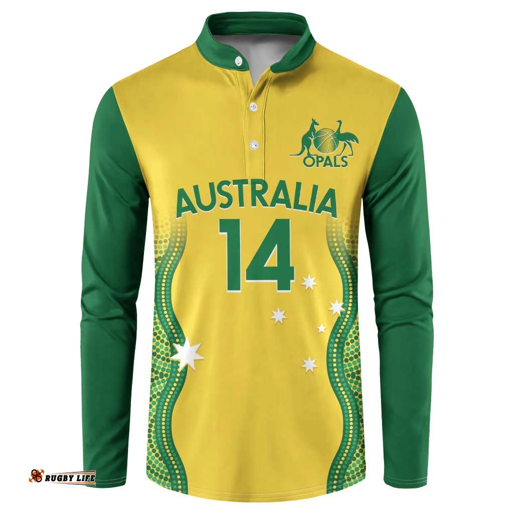 Custom Australia Opals Button Sweatshirt Indigenous Art