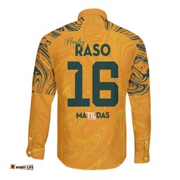 Hayley Raso Australia Matildas Long Sleeve Button Shirt