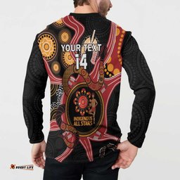 Custom Australia Indigenous Rugby Button Sweatshirt 2024 Aboriginal All Stars