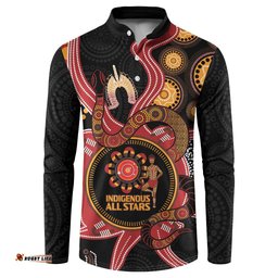 Custom Australia Indigenous Rugby Button Sweatshirt 2024 Aboriginal All Stars
