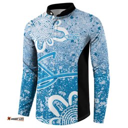 Adelaide Strikers Custom Button Sweatshirt Minimalism Aboriginal