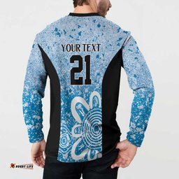 Adelaide Strikers Custom Button Sweatshirt Minimalism Aboriginal