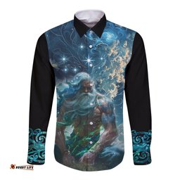 New Zealand Matariki Ururangi Long Sleeve Button Shirt The Murmur Of The Wind