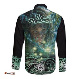 New Zealand Matariki Waiti Long Sleeve Button Shirt Waimori and The Origin Of Life