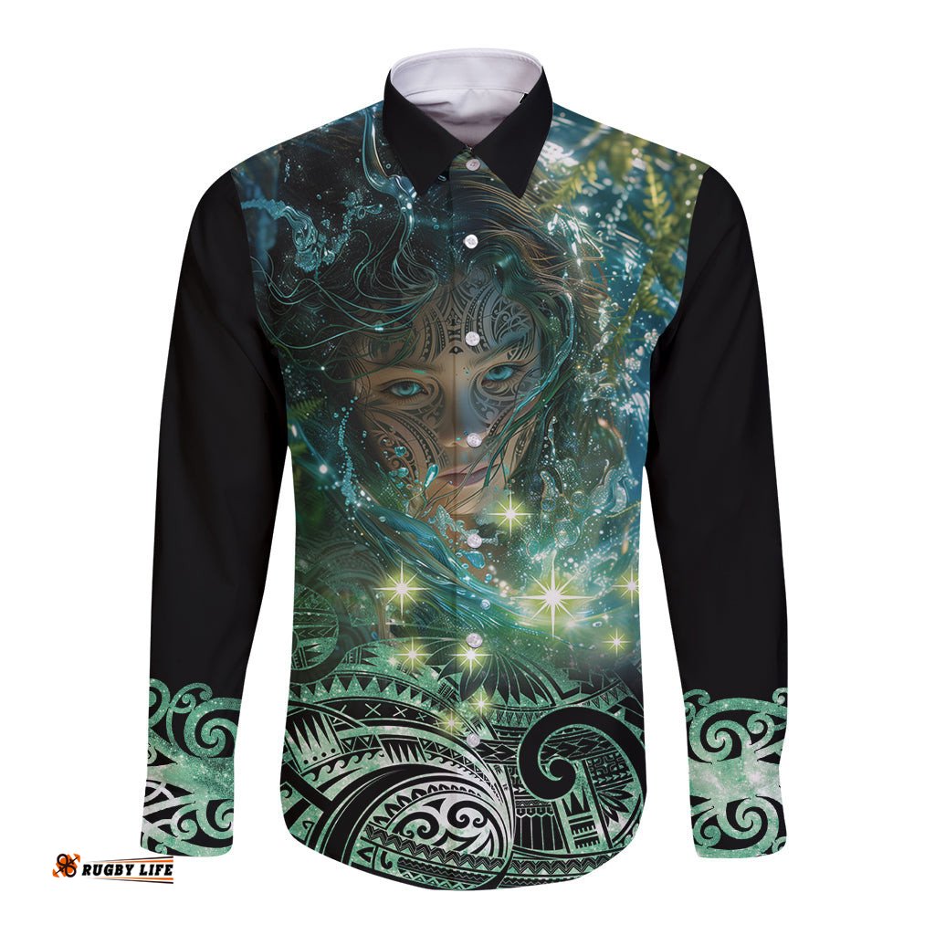 New Zealand Matariki Waiti Long Sleeve Button Shirt Waimori and The Origin Of Life