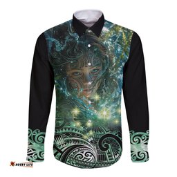New Zealand Matariki Waiti Long Sleeve Button Shirt Waimori and The Origin Of Life