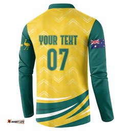 Australia 2024 Olympics Custom Button Sweatshirt Rise of the Roos
