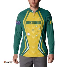 Australia 2024 Olympics Custom Button Sweatshirt Rise of the Roos