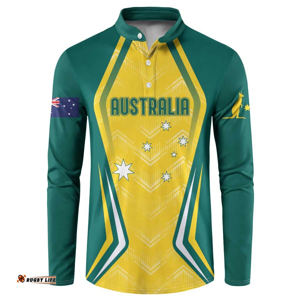 Australia 2024 Olympics Custom Button Sweatshirt Rise of the Roos