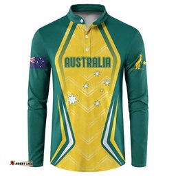 Australia 2024 Olympics Custom Button Sweatshirt Rise of the Roos