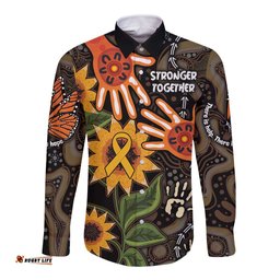 Australia Indigenous Long Sleeve Button Shirt You Are Not Alone