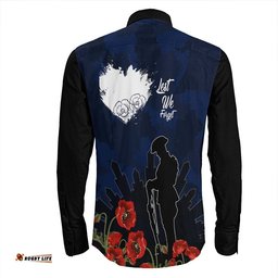 Anzac Day Camouflage Lest We Forget Long Sleeve Button Shirt