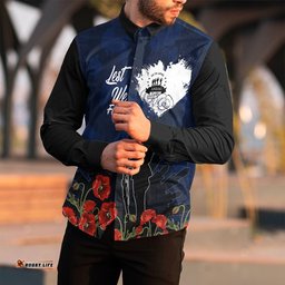 Anzac Day Camouflage Lest We Forget Long Sleeve Button Shirt