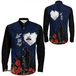 Anzac Day Camouflage Lest We Forget Long Sleeve Button Shirt