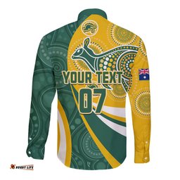 Custom Australia Matildas Indigenous Long Sleeve Button Shirt Go Tilly Special