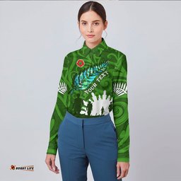 Custom New Zealand Anzac Walking In The Sun Long Sleeve Button Shirt