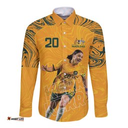 Sam Kerr Australia Matildas Long Sleeve Button Shirt
