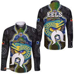Eels Rugby NAIDOC Week Hawaii Long Sleeve Button Shirt Indigenous