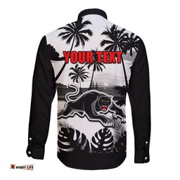 NRL Panthers Long Sleeve Button Shirt Summer Vibe Style