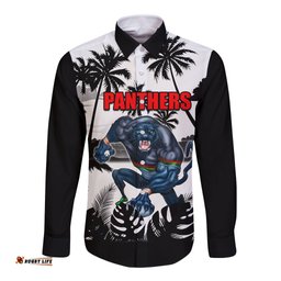 NRL Panthers Long Sleeve Button Shirt Summer Vibe Style
