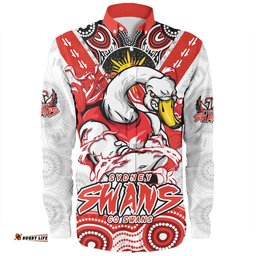 Sydney Swans Long Sleeve Button Shirt Ripped Legacy of the Game