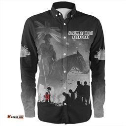 Australia Long Sleeve Button Shirt Legacy Of Sacrifice Anzac Day