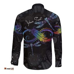 Personalised Australia Indigenous Memorial Long Sleeve Button Shirt As Long As I Breathe You'll Be Remembered