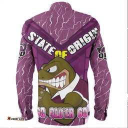 Cane Toads Sport Long Sleeve Button Shirt - Custom Mighty Maroons