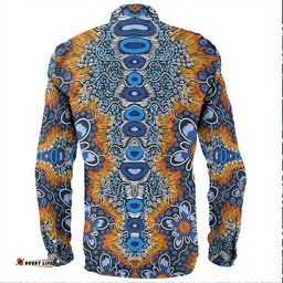 Australia Aboriginal Long Sleeve Button Shirts - Aboriginal Flowers Art Long Sleeve Button Shirts