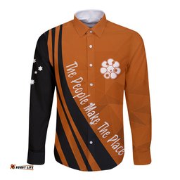Personalised Northern Territory Day Long Sleeve Button Shirt Basic Style