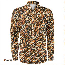 Australia Aboriginal Long Sleeve Button Shirts - Seamless Bush Leaves Long Sleeve Button Shirts