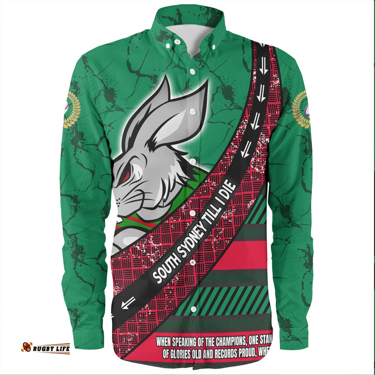 Sydney Roosters Long Sleeve Button Shirt - Theme Song For Rugby With Sporty Style