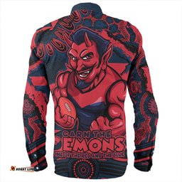 Melbourne Long Sleeve Button Shirt Blazing Spirit Of Victory