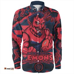 Melbourne Long Sleeve Button Shirt Blazing Spirit Of Victory