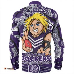 Fremantle Long Sleeve Button Shirt Blazing Spirit Of Victory