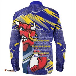North Queensland Cowboys Long Sleeve Button Shirt - Theme Song