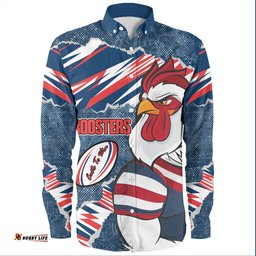 Sydney Roosters Long Sleeve Button Shirt - Theme Song