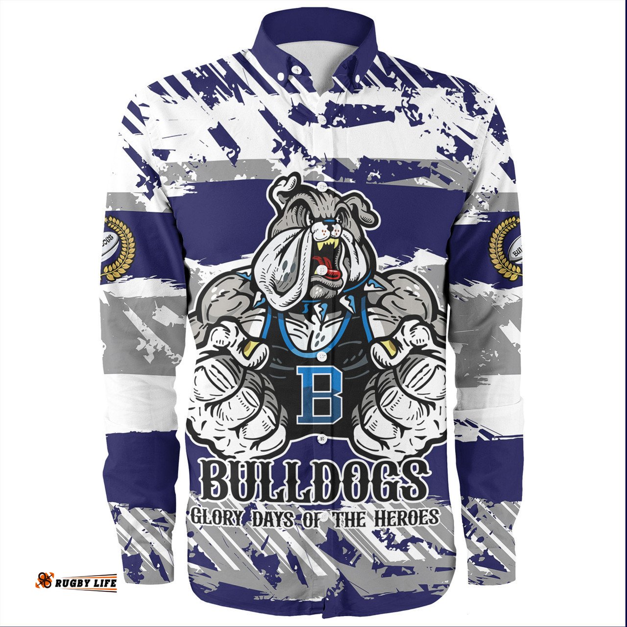 Canterbury-Bankstown Bulldogs Long Sleeve Button Shirt - Theme Song Inspired