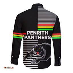 Penrith Panthers Rugby Long Sleeve Button Shirt Proud The Panthers Comeback