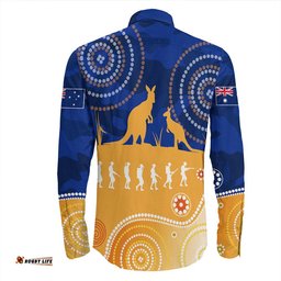 Australia Anzac Camouflage Vitality Long Sleeve Button Shirt
