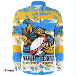 Gold Coast Titans Sport Long Sleeve Button Shirt - Theme Song Inspired