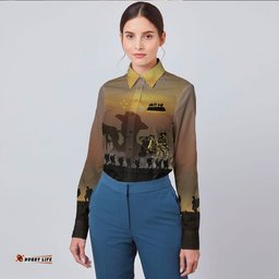 Anzac Day Keep The Spirit Alive Long Sleeve Button Shirt