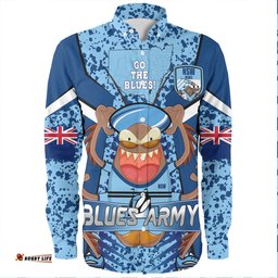 Cockroach Sport Long Sleeve Button Shirt - Custom Go Mighty Inspired